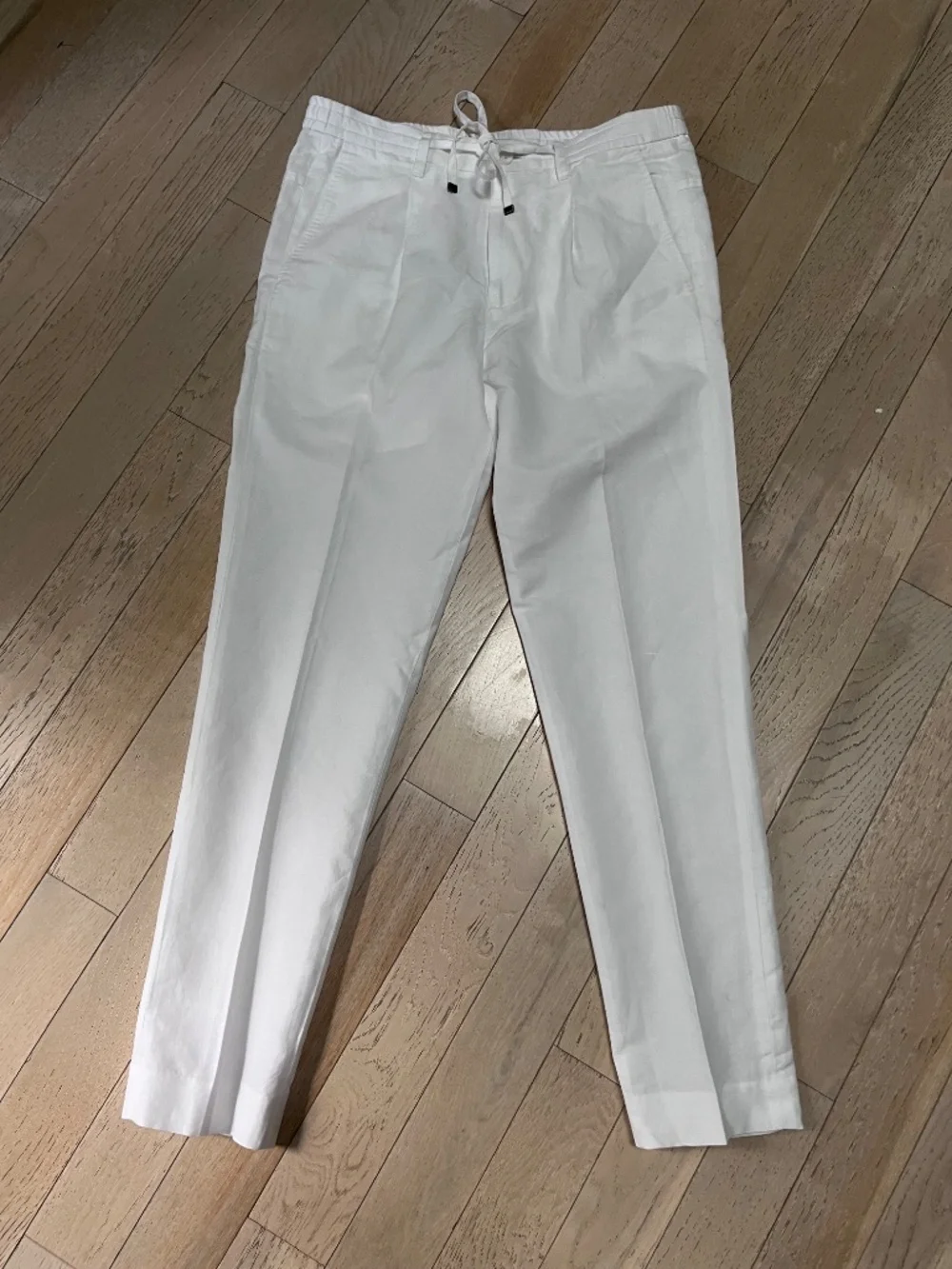 J Crew Murano Lucas Fit Pants Mens 39x30 White  Baird McNutt Irish Linen Blend